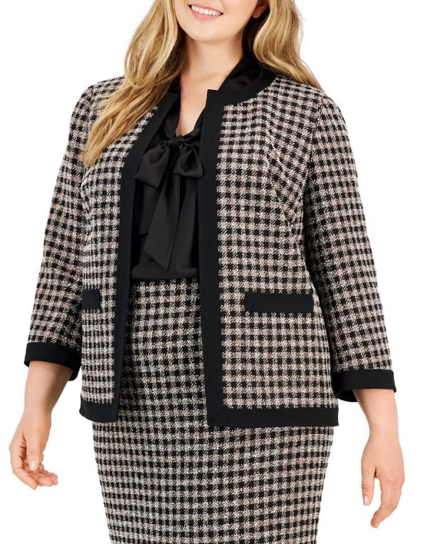 Womens Coats & Jackets |  Audra Knitted Jacket Midnight Ivory Clothing Coats & Jackets