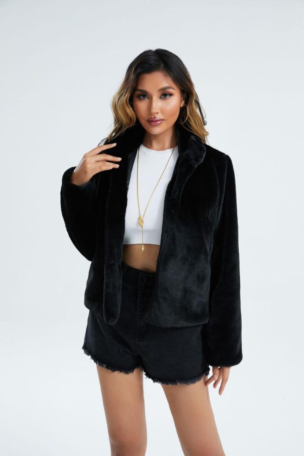 Womens Coats & Jackets |  Florence Fur Coat Black Clothing Black