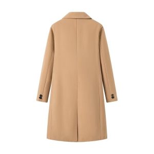 Womens Coats & Jackets |  Vivienne Wool Coat Warm Beige Clothing Coats & Jackets