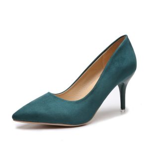 Womens Court Shoes |  Lizzie Suede Court Shoes Deep Aqua Green Court Shoes Court Shoes