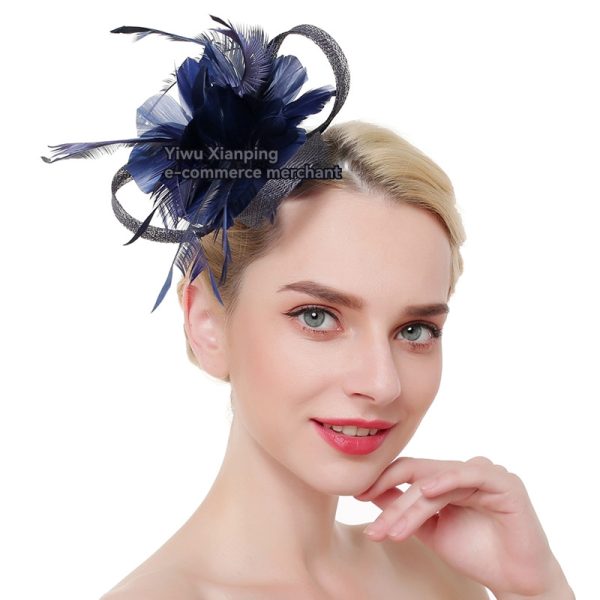 Womens Fascinators |  Josephine Fascinator Midnight Accessories Fascinators