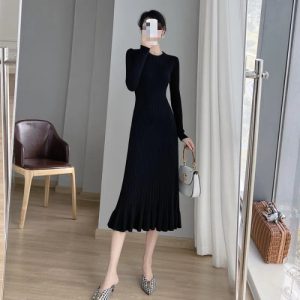 Womens Fit & Flare Dresses |  Lucilla Knitted Dress Hobbs Black Cocktail & Party Dresses Cocktail & Party Dresses