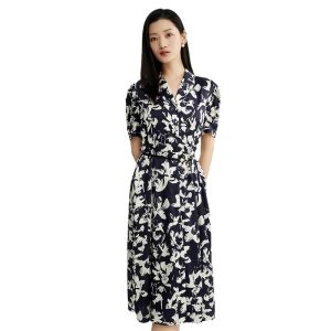 Womens Floral Dresses |  Chiltern Dress Black Cream Dresses Black Cream