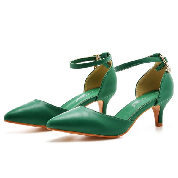 Womens Heels |  Elliya Suede Court Shoes Cilantro Green Court Shoes Cilantro Green