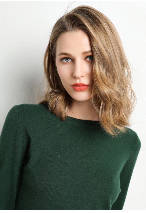 Womens Jumpers & Cardigans |  Larina Cashmere Jumper Hawthorn Green Clothing Hawthorn Green