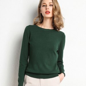 Womens Jumpers & Cardigans |  Perla Merino Wool Jumper Agate Green Clothing Agate Green