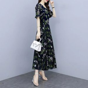 Womens Occasion Dresses |  Callie Midi Dress Navy Multi Dresses Evening Dresses