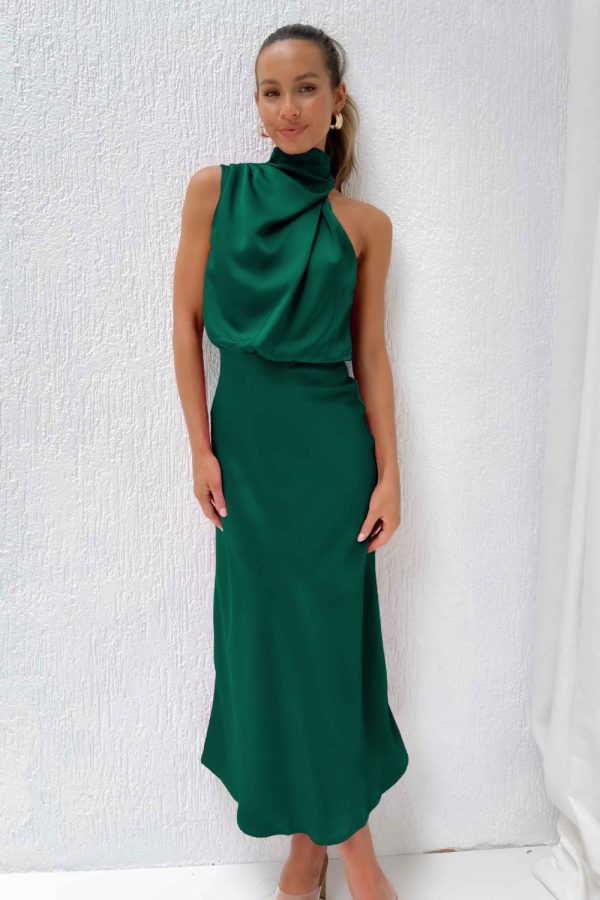 Womens Occasion Dresses |  Fairhaven Dress Foliage Green Dresses Evening Dresses