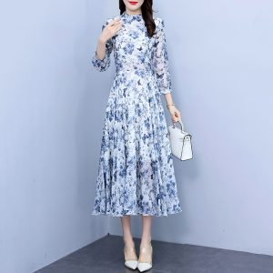 Womens Occasion Dresses |  Mariette Dress Blue Multi Dresses Blue Multi