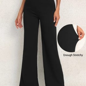 Womens Petite Workwear |  Petite Maya Straight Trouser Black Petite Black