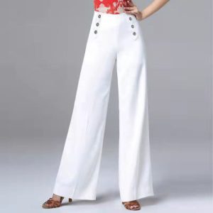 Womens Petite Workwear |  Petite Simone Crop Trousers With Cotton White Petite Petite Workwear