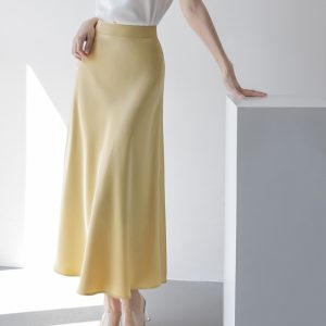 Womens Skirts |  Charteris Skirt Pale Yellow Clothing Pale Yellow