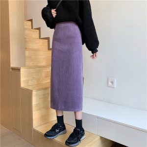 Womens Skirts |  Daphne Wool Skirt Purple Multi Clothing Purple Multi