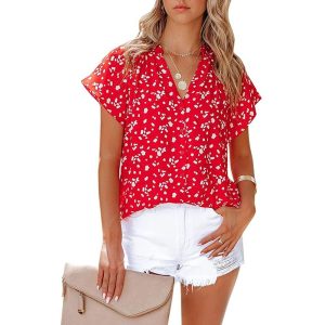 Womens Tops |  Cleo Top Red Buttercream Clothing Red Buttercream