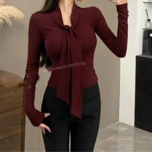 Womens Tops |  Mimi Silk Blouse Warm Plum Clothing Tops