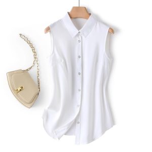 Womens Tops |  Salem Linen Top White Clothing Tops