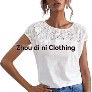 Womens Tops |  Thea Cotton Broderie Top White Clothing Tops