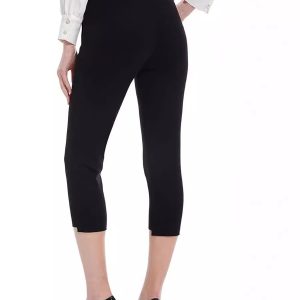 Womens Trousers |  Annie Slim Trousers With Stretch Black Clothing Black