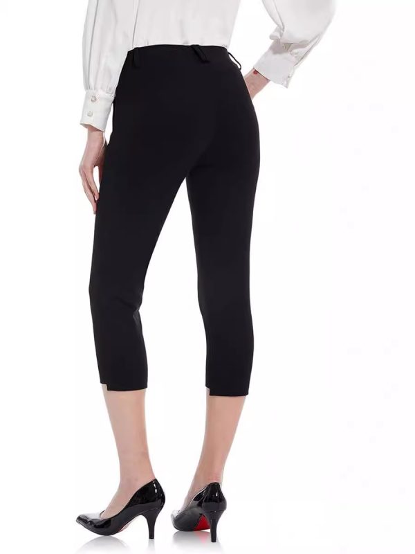 Womens Trousers |  Annie Slim Trousers With Stretch Black Clothing Black